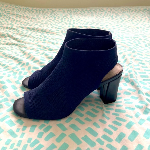 Impo Stretch Knit Heeled Peep Toe Bootie - Picture 3 of 8